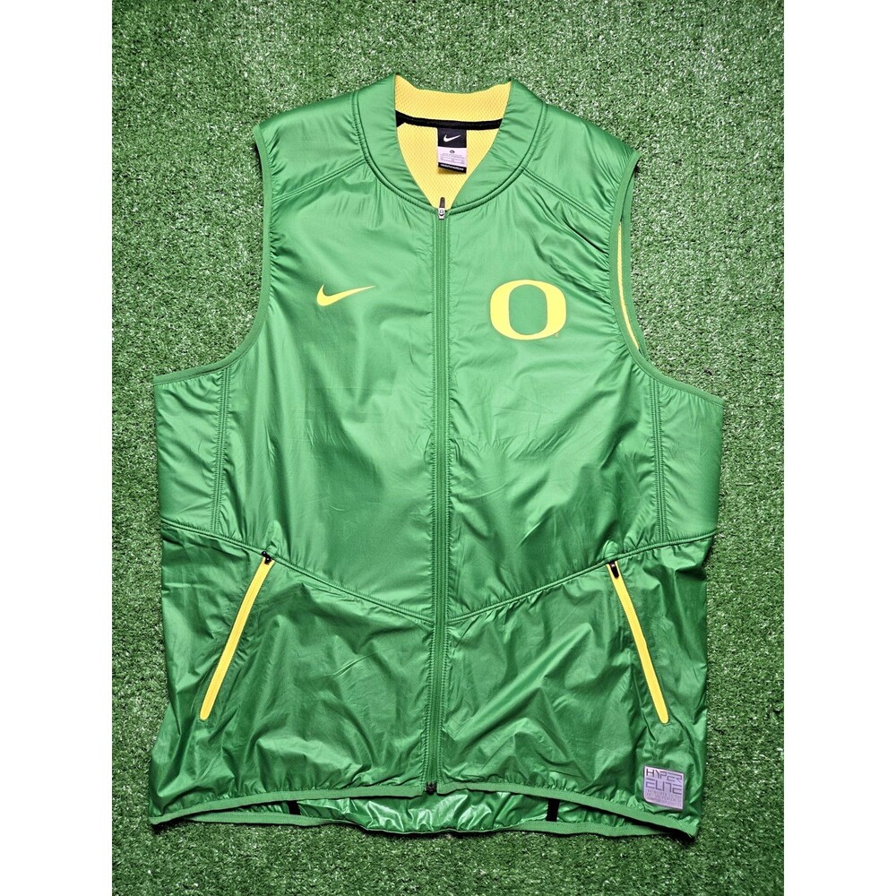 Nike Oregon Ducks Hype Elite Full-Zip Vest – Green / Yellow – Men’s XL